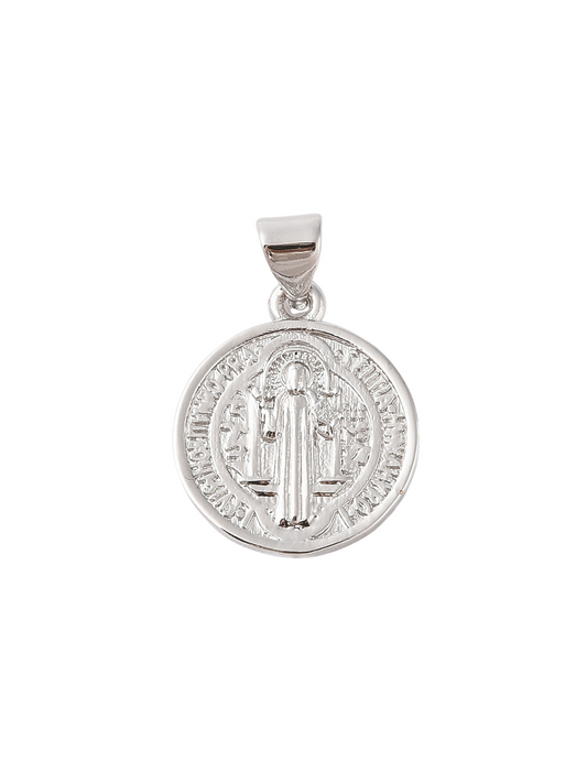 Front of the Silver Christian 'God the Father' Disc Charm