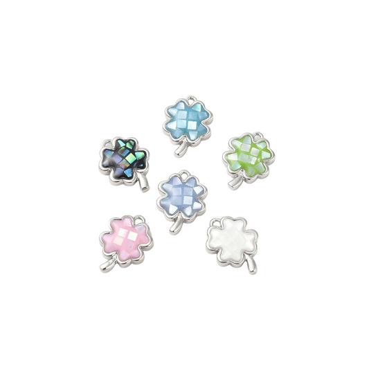 Silver Mystic Clover Charm | Assorted