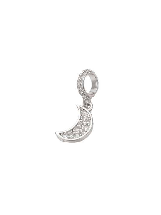 Embellished Crescent Moon Charm