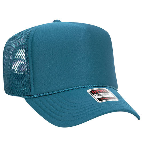 Front View of the Turquoise Trucker Hat