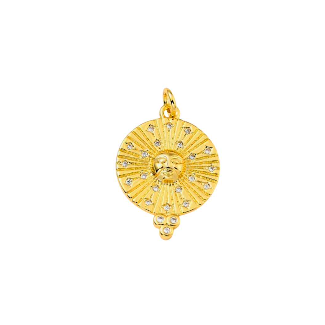 Transparent Gold Mr. Sunshine Charm