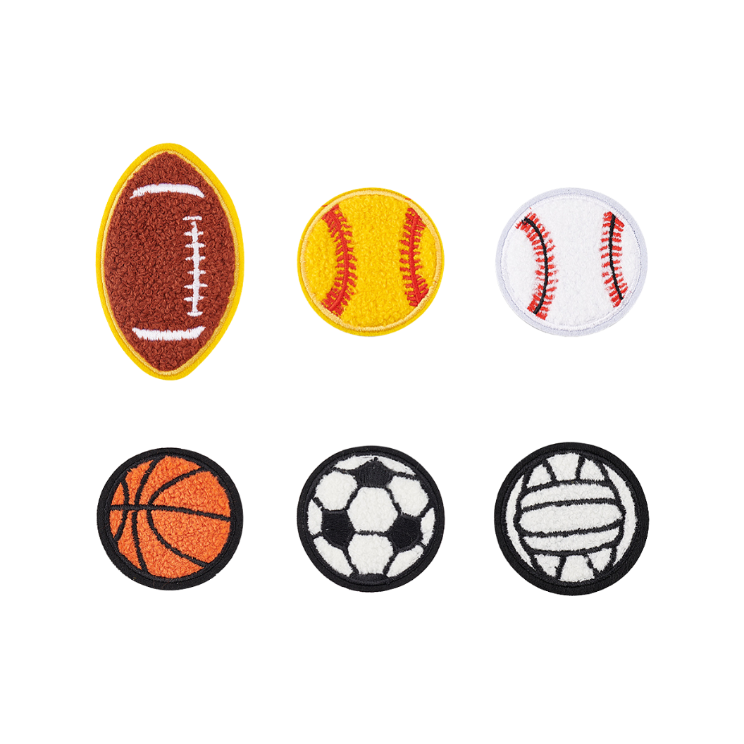 Front view of the Sports Patches | Assorted Set