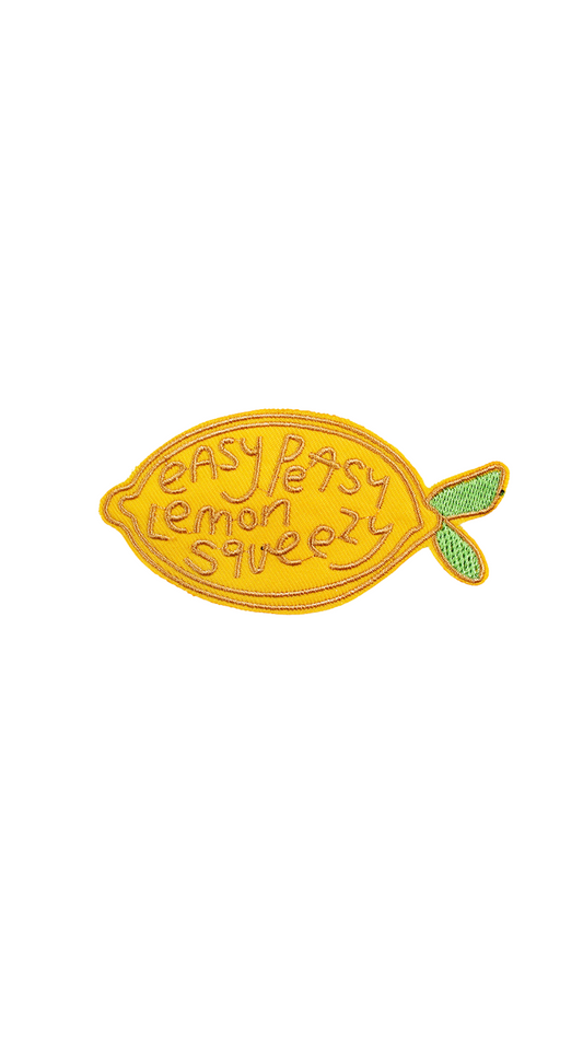 Front view of the "Easy Peasy Lemon Squeezy" Lemon Patch