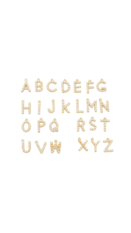 Gold Pearl Embellished Alphabet Set - Wholesale Alphabet