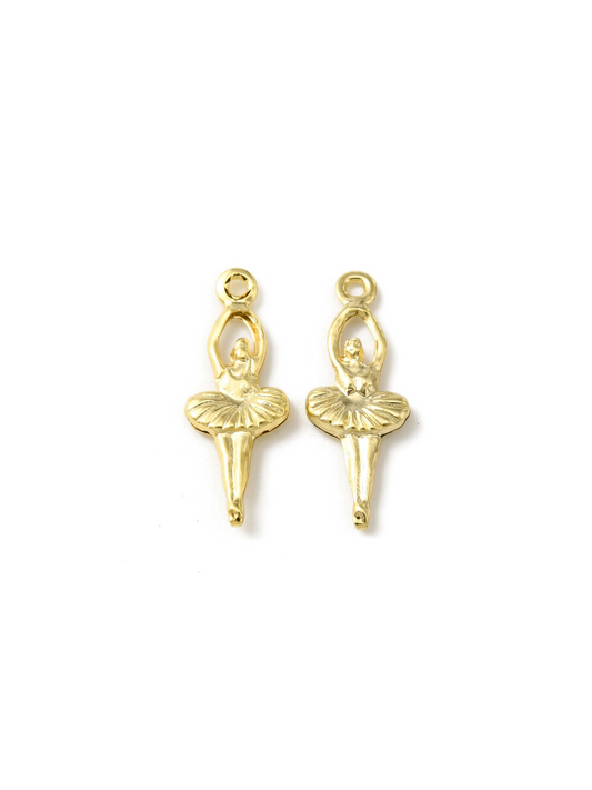 Prima Ballerina Charms, front and back.