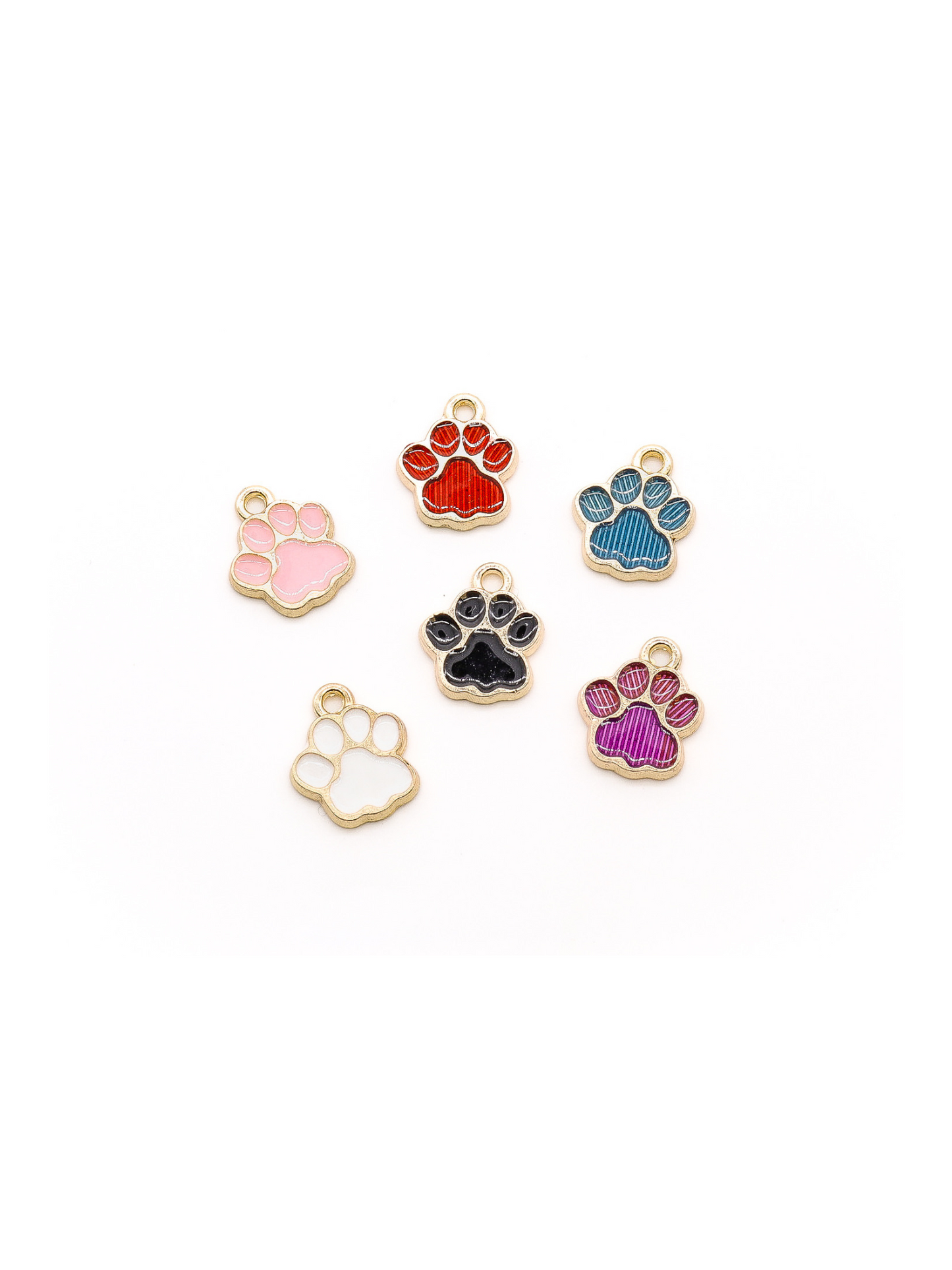 Mini Paw Print Charm - Assorted