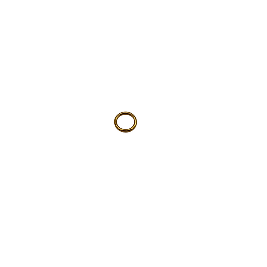 Front view of one Gold Jump Ring