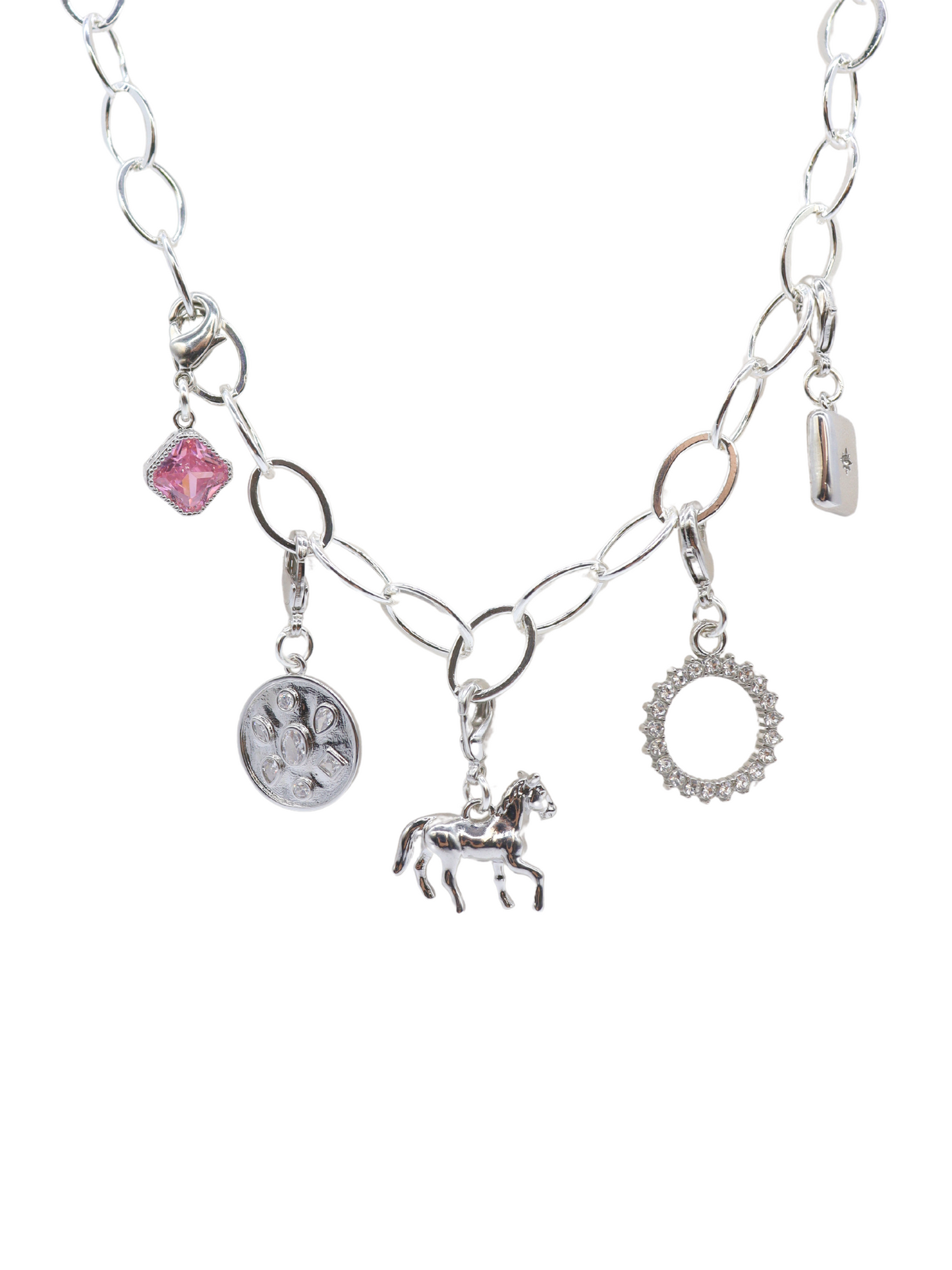 Silver Interchangeable Charm Clasp | Set of Five