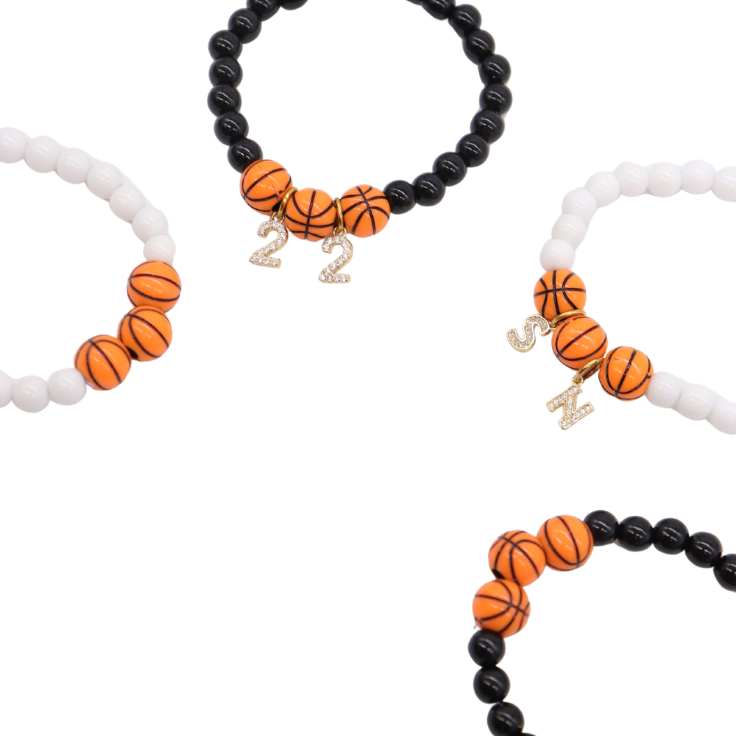 Beaded Basketball Bracelets - Assorted