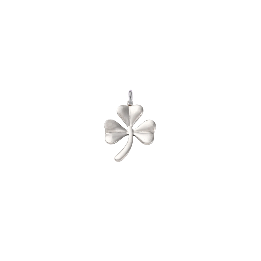 Silver Shamrock Charm - Waterproof Stainless Steel
