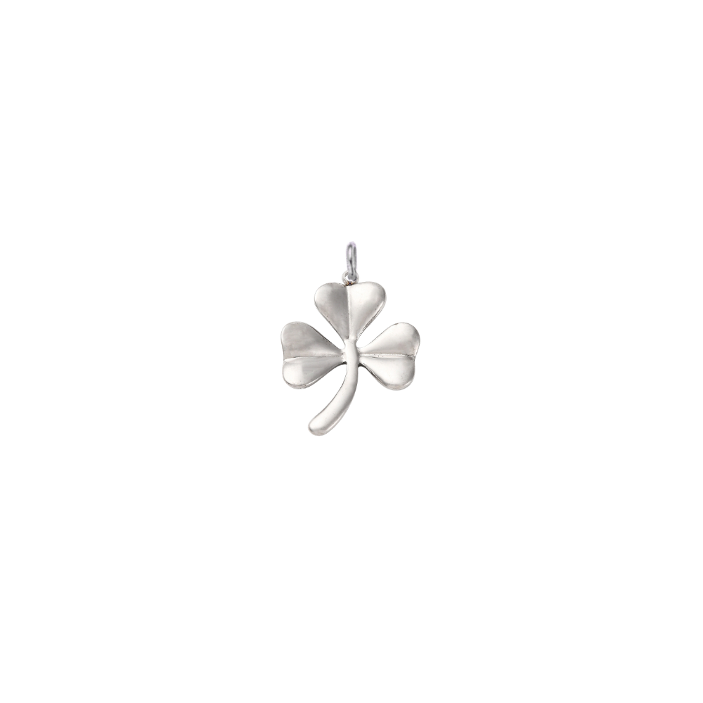 Silver Shamrock Charm - Waterproof Stainless Steel