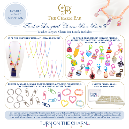 Teacher's Lanyard Charm Bar Bundle