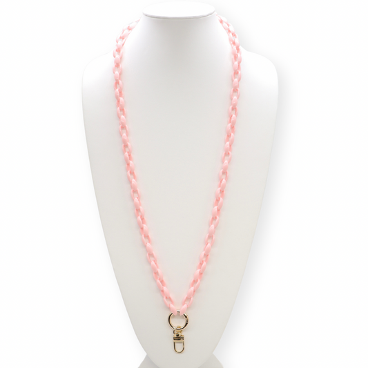 Ballet Pink Lanyard Charm Necklace