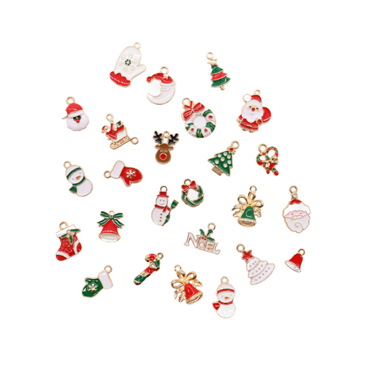 Gold Christmas Charms - Assorted